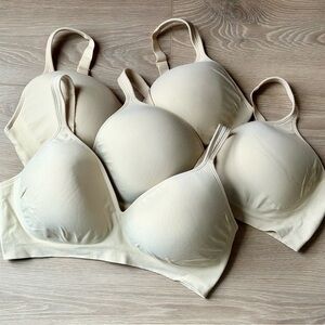 Underoutfit Perfect Neckline Bra Lot Of 3 Style 460 3XL Sand / Nude Wire-free